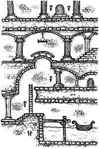 Katakomber under borgen